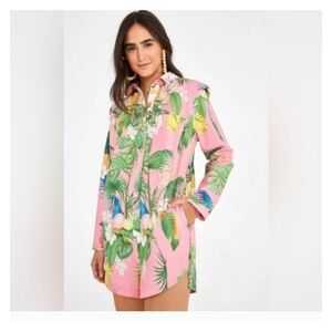 Farm Rio Printed Romper 100% Cotton NWT‎